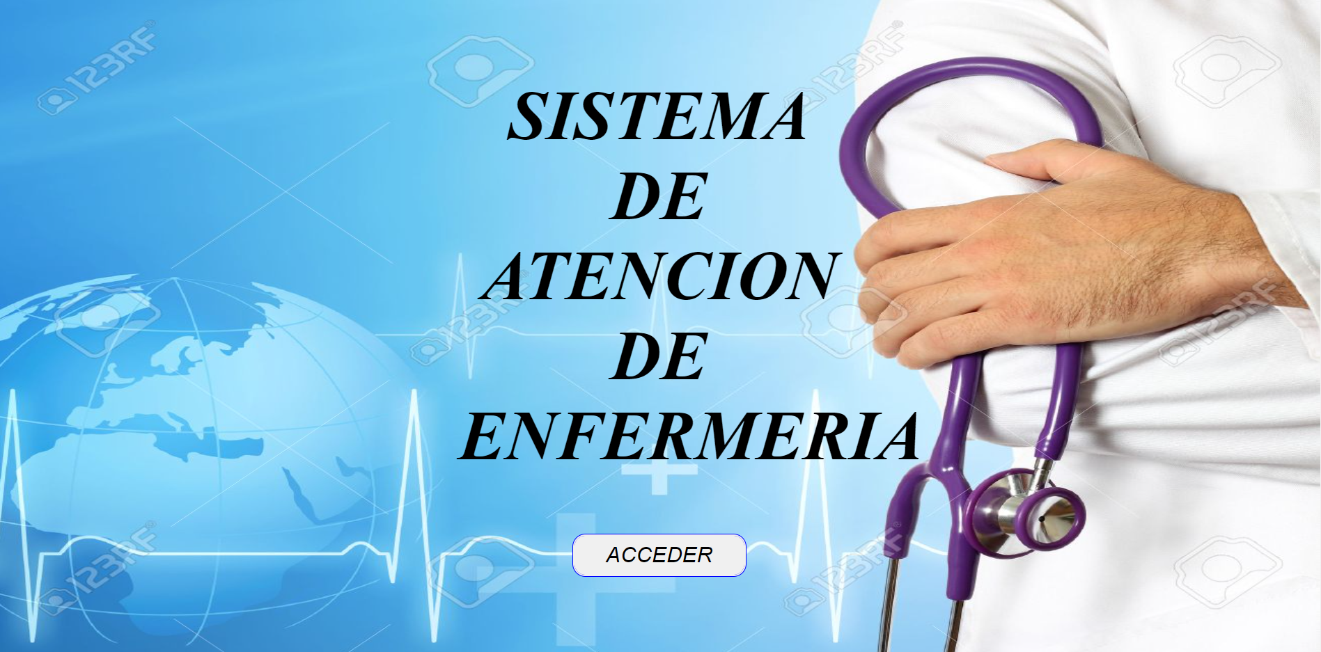 Student medical record application screenshot